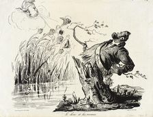 Le chêne et les roseaux, 1834. Creator: Honore Daumier