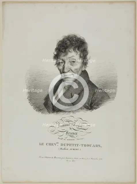 Le Chevalier Dupetit-Thouars, 1822. Creator: Julien Leopold Boilly.