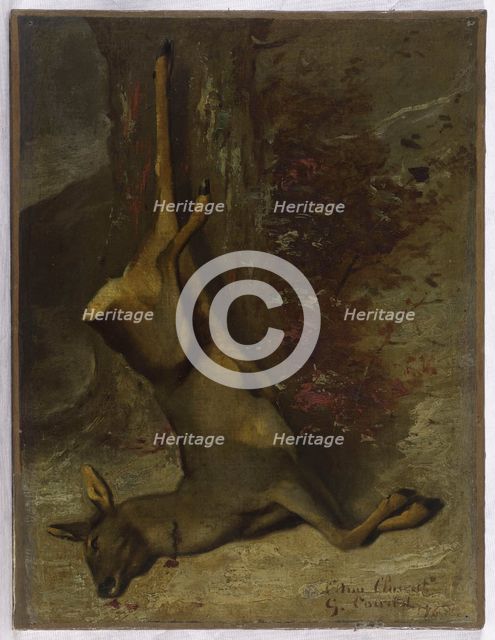 Le chevreuil, 1876. Creator: Gustave Courbet.