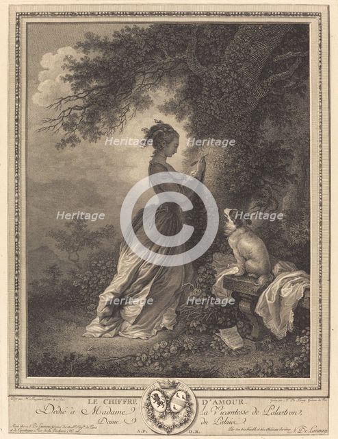 Le Chiffre d'amour, 1786. Creator: Nicolas Delaunay.