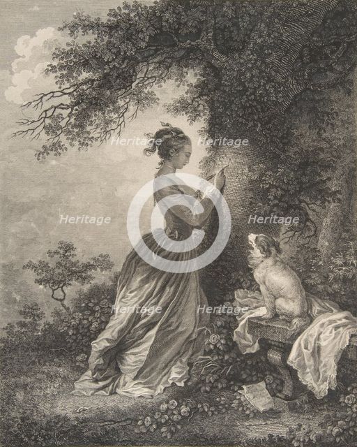 Le Chiffre d'Amour, 18th century., 18th century. Creator: Nicolas de Launay.