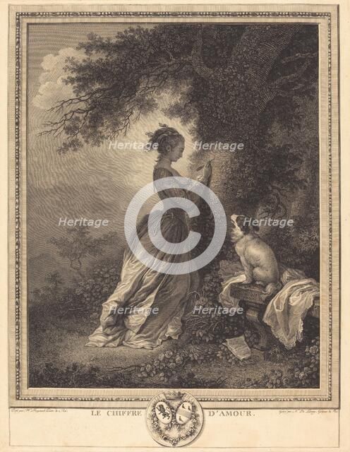 Le Chiffre d'amour, 1786. Creator: Nicolas Delaunay.