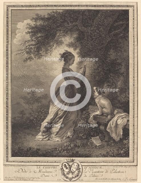 Le Chiffre d'amour, 1786. Creator: Nicolas Delaunay.