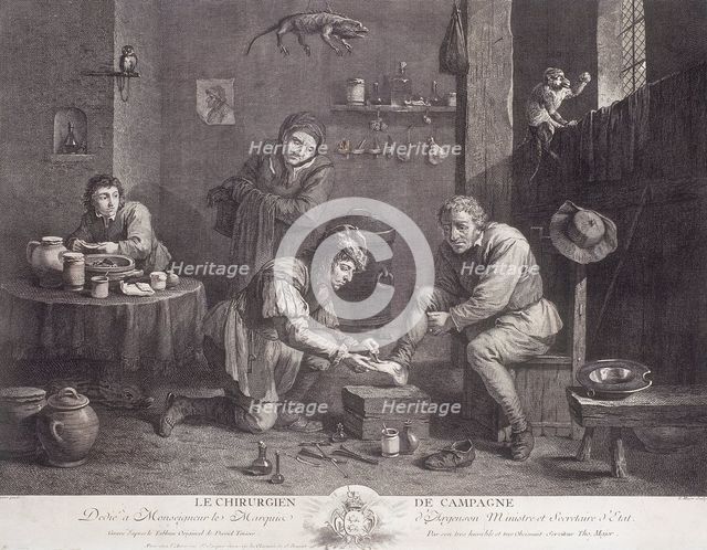 'Le Chirugien de Campagne' ('The Country Surgeon'), c1747.  Creator: Thomas Major.