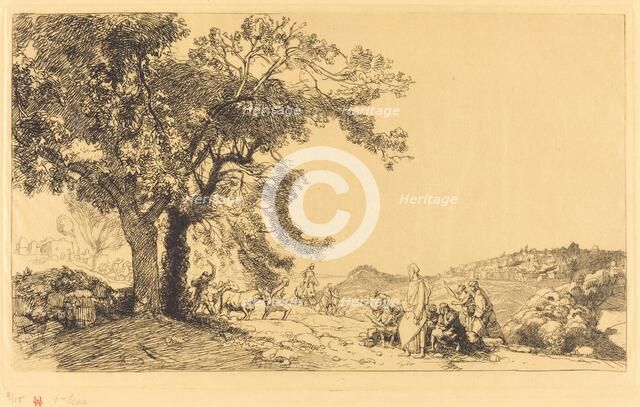 Le Christ au matin de rameaux, 1918. Creator: Auguste Lepere.