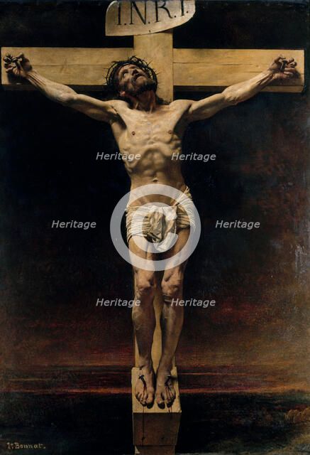 Le Christ en croix, 1874. Creator: Leon Joseph Florentin Bonnat.
