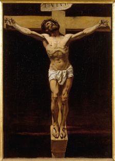 Le Christ en croix, esquisse pour la salle d'audience de la Cour des Assises du Palais..., c.1873. Creator: Leon Joseph Florentin Bonnat
