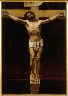 Le Christ en croix, esquisse pour la salle d'audience de la Cour des Assises du Palais..., c.1873. Creator: Leon Joseph Florentin Bonnat