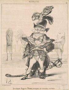 Le Citoyen ... Thiers essayant un nouveau costume, 19th century. Creator: Honore Daumier