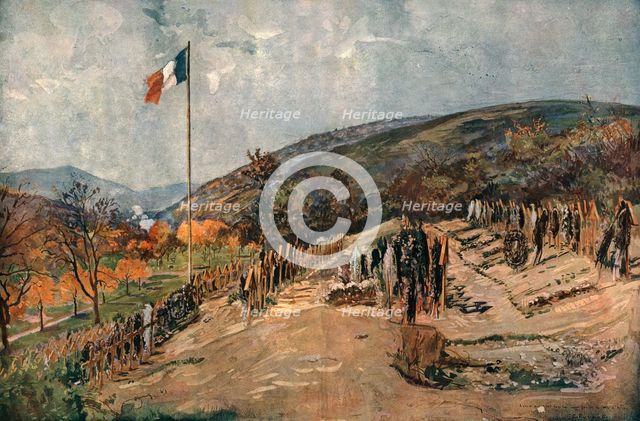 'Le cimetiere de Moosch', 1916. Creator: Charles-Jules Duvent.