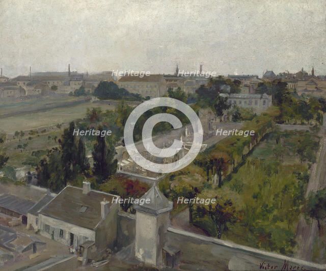 Le cimetière de Picpus et le champs des Martyrs, où furent enterrées les victimes de la..., 1898. Creator: Victor Marec.