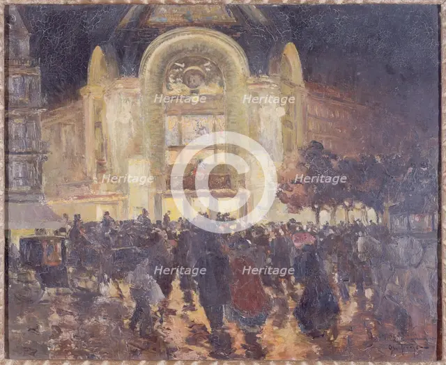Le cinéma Gaumont-Palace, place de Clichy, vers 1913, c1913. Creator: Louis Abel-Truchet.