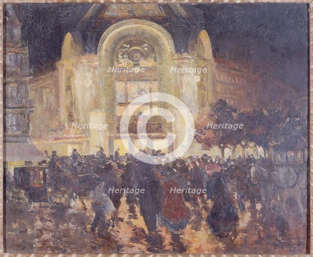 Le cinéma Gaumont-Palace, place de Clichy, vers 1913, c1913. Creator: Louis Abel-Truchet.