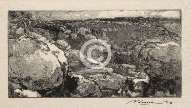 Le cirque du Long- Rocher. Creator: Auguste Louis Lepère (French, 1849-1918).