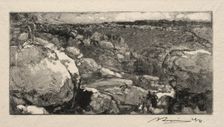 Le cirque du Long- Rocher. Creator: Auguste Louis Lepère (French, 1849-1918)