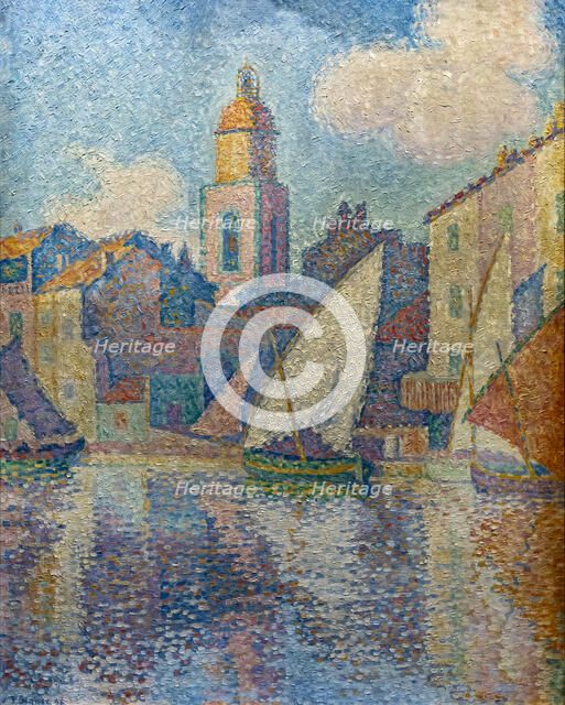 Le clocher de Saint-Tropez, 1896. Creator: Signac; Paul (1863-1935).