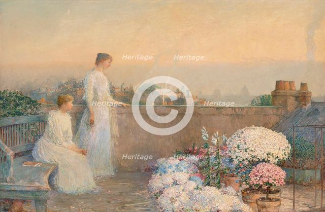 Le Crépuscule (Twilight), c. 1890. Creator: Hassam, Childe (1859-1935).