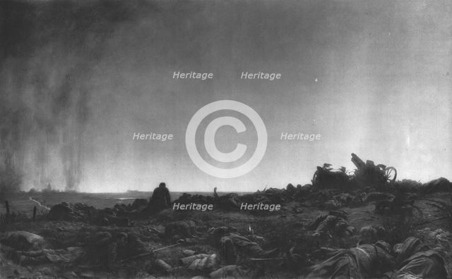 ''Le Crepuscule sur le Champ de Bataille', 1914. Creator: J Simont.