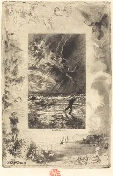 Le Criard (The Shrieker), 1879/1880. Creator: Felix Hilaire Buhot