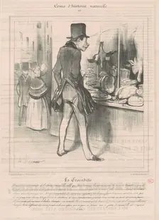 Le Crocodile, 19th century. Creator: Honore Daumier