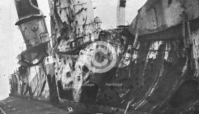 'Le croiseur allemand "Magdebourg", premiere victime de la flotte russe', 1914. Creator: Unknown.