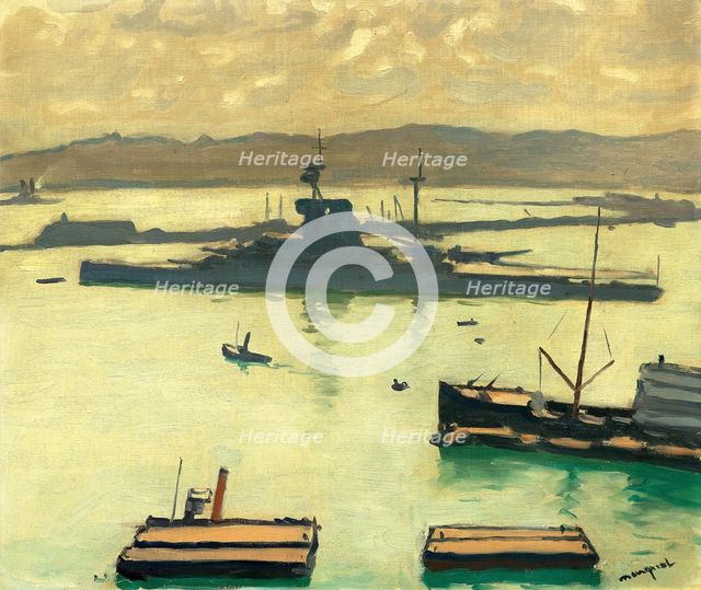 Le Croiseurs, effet de contre-jour, 1922. Creator: Marquet, Pierre-Albert (1875-1947).