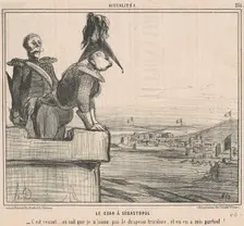 Le Czar à Sébastopol, 1855. Creator: Honore Daumier