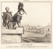 Le Czar à Sébastopol, 1855. Creator: Honore Daumier
