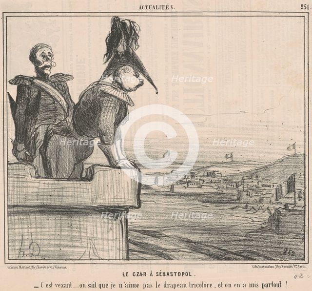 Le czar a Sébastopol, 19th century. Creator: Honore Daumier.