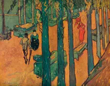 Le Aliscamps 1888. Artist: Vincent van Gogh