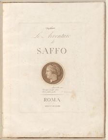 Le Avventure di Saffo (The Adventures of Sappho), 1784. Creator: Henry Tresham