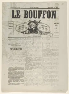 Le Bouffon - Le Salon de 1868, May 10, 1868. Creator: Unknown