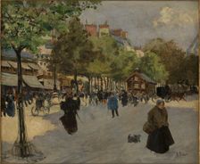 Le boulevard de Clichy, c1895. Creator: Louis Abel-Truchet