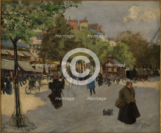 Le boulevard de Clichy, c1895. Creator: Louis Abel-Truchet.