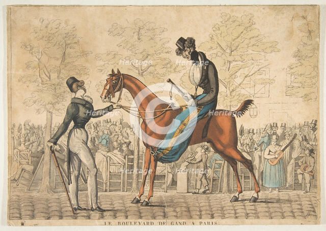 Le Boulevard de Gand à Paris, 19th century. Creator: Georges Jacques Gatine.