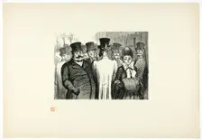 Le Boulevard des Italiens, from Tirage Unique de Trente-Six Bois, 1862, printed 1920. Creator: Charles Maurand