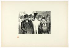 Le Boulevard des Italiens, from Tirage Unique de Trente-Six Bois, 1862, printed 1920. Creator: Charles Maurand