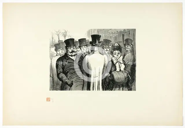 Le Boulevard des Italiens, from Tirage Unique de Trente-Six Bois, 1862, printed 1920. Creator: Charles Maurand.