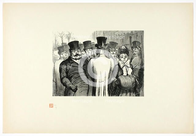 Le Boulevard des Italiens, from Tirage Unique de Trente-Six Bois, 1862, printed 1920. Creator: Charles Maurand.