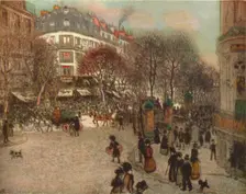 Le Boulevard Des Italiens, Paris c1908. Artist: Jean Francois Raffaelli
