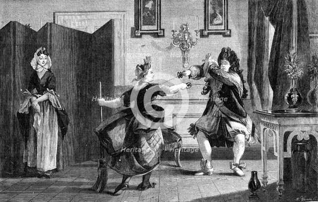 "Le Bourgeois Gentilhomme", by the late C. R. Leslie...South Kensington Museum, 1864. Creator: W Thomas.