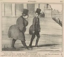 Le boursicotières ... Voyons, ma chère ..., 19th century. Creator: Honore Daumier