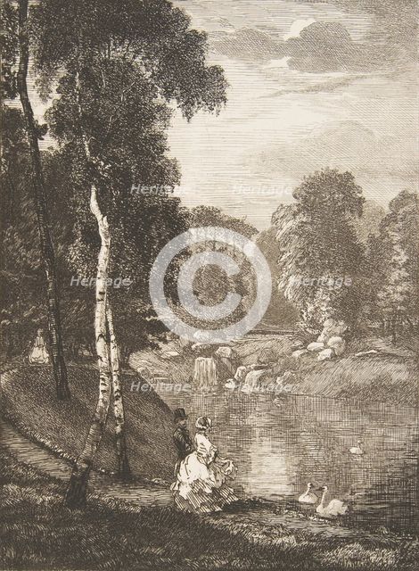Le Bois de Boulogne, 1857. Creator: Felix Bracquemond.