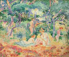 Le Bois ou Nu sous bois, 1906-1907. Creator: Cross, Henri Edmond (1856-1910)
