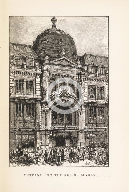 Le Bon Marché: Entrance on the Rue de Sèvres, 1892. Creator: Anonymous.