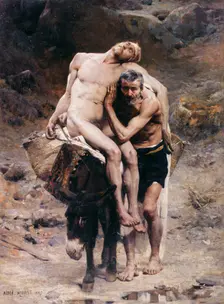 Le Bon Samaritain, 1880. Creator: Aime Morot