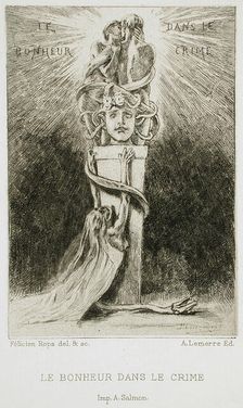 Le Bonheur dans le crime, 1886. Creator: Félicien Rops