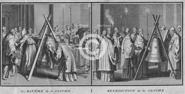 'Le Bateme de la Cloche' and 'Benediction de la Cloche', 1724. Creator: Bernard Picart.