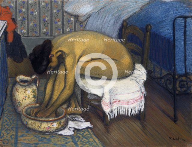 Le bain, 1902. Artist: Steinlen, Théophile Alexandre (1859-1923)