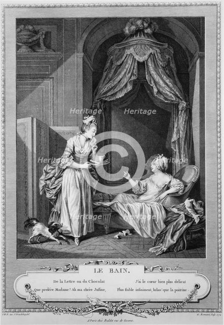 Le Bain (the Bath), 1774. Creator: Antoine Louis Romanet.